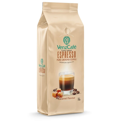 تصویر از پودر قهوه اسپرسو با طعم کارامل ونزکافه - 250 گرم